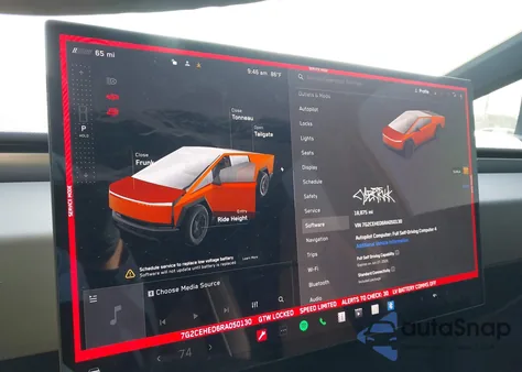 2024 Tesla Cybertruck All-Wheel Drive z USA, uszkodzony, nr VIN 7G2CEHED6RA050130